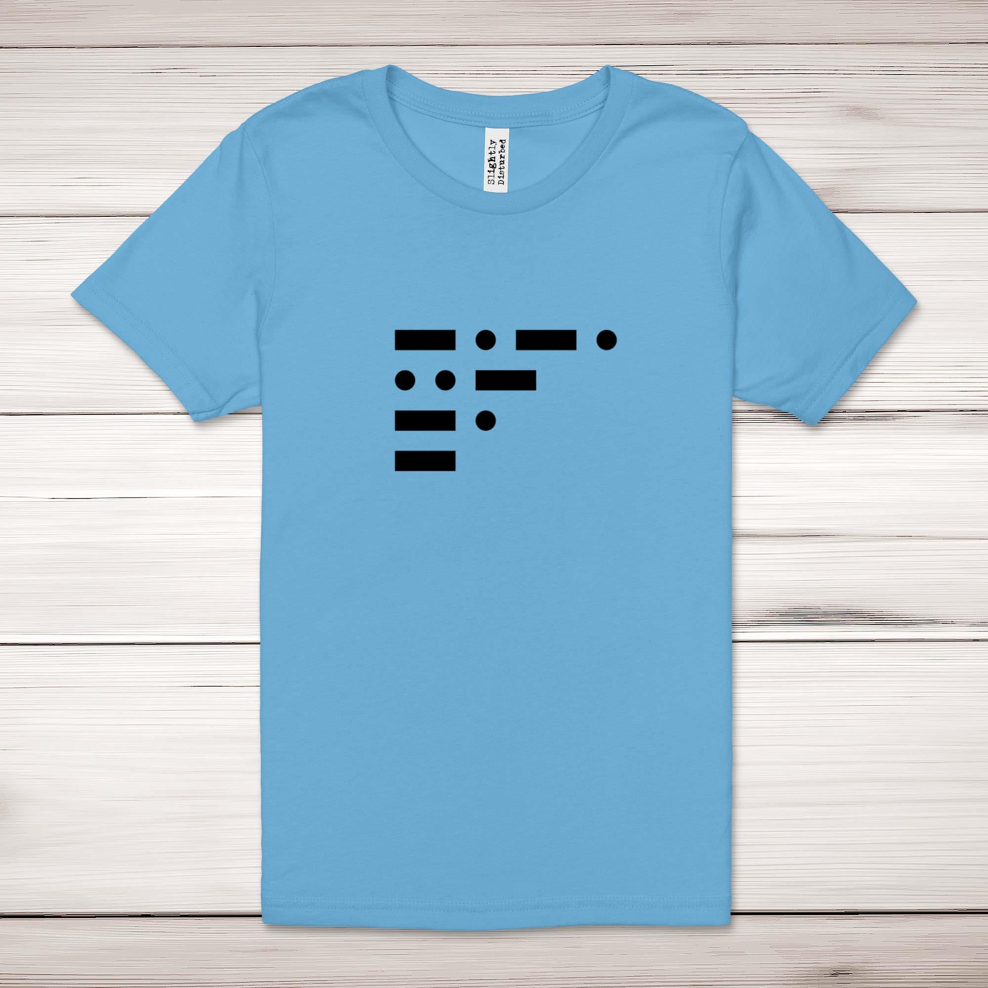 Morse Code Cunt - Rude Adult T-Shirts - Slightly Disturbed - Image 4 of 10