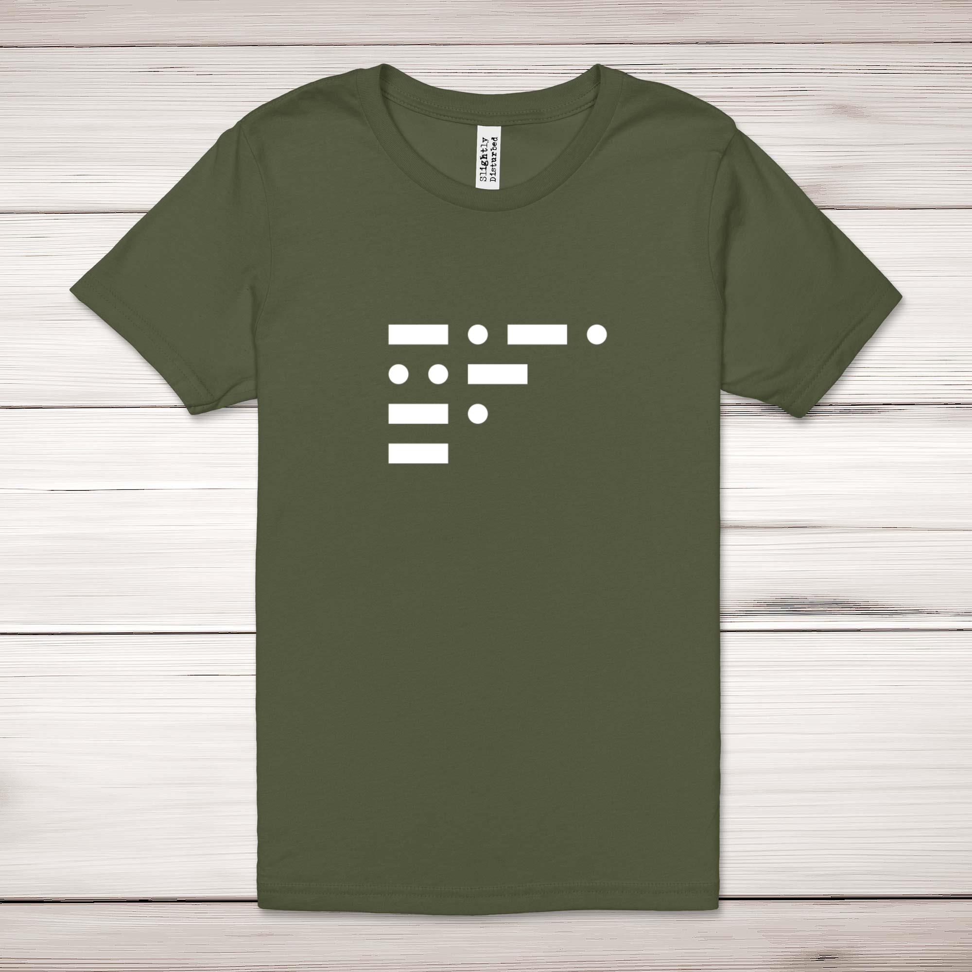 Morse Code Cunt - Rude Adult T-Shirts - Slightly Disturbed - Image 10 of 10