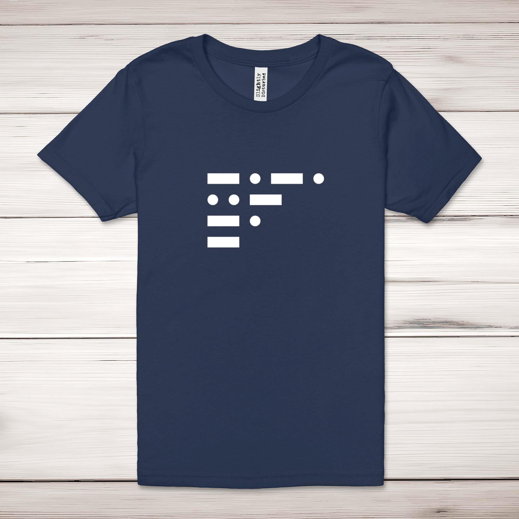 Morse Code Cunt - Rude Adult T-Shirts - Slightly Disturbed - Image 3 of 10