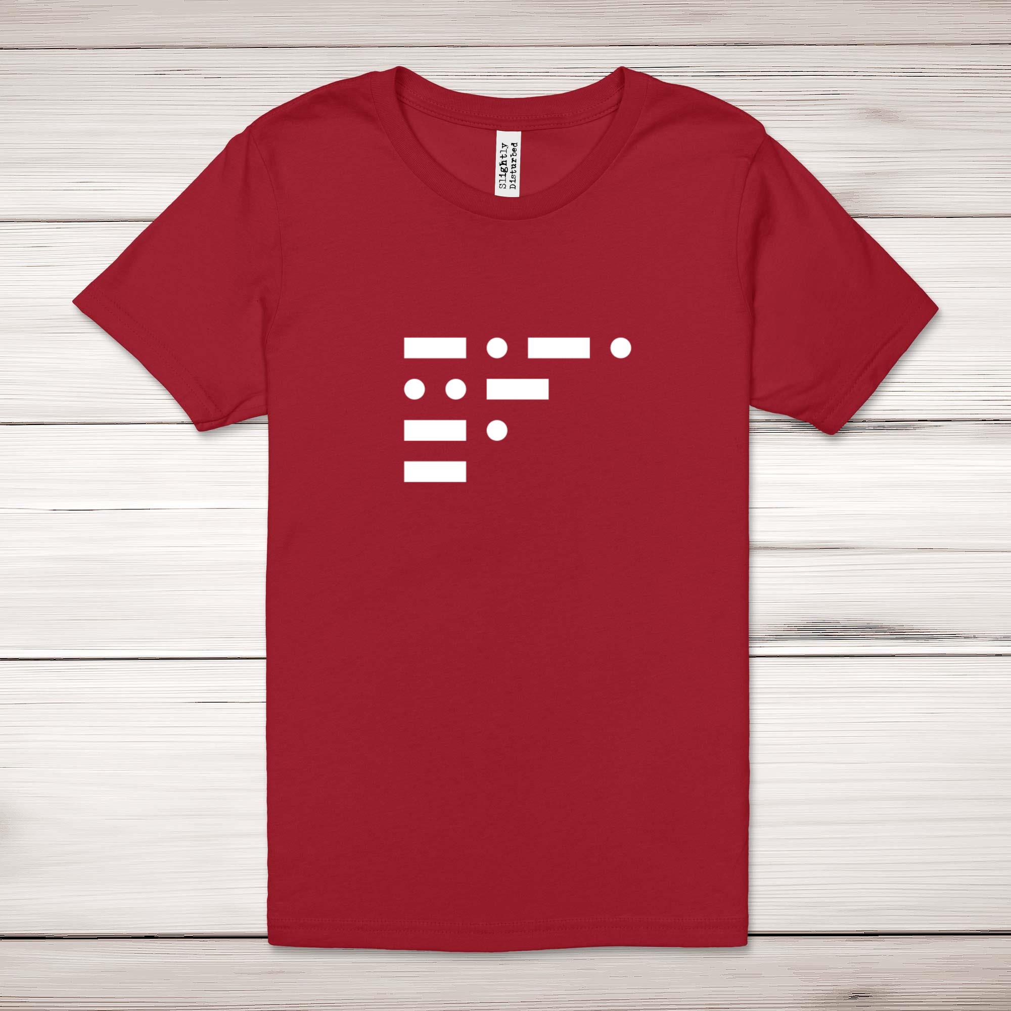 Morse Code Cunt - Rude Adult T-Shirts - Slightly Disturbed - Image 5 of 10
