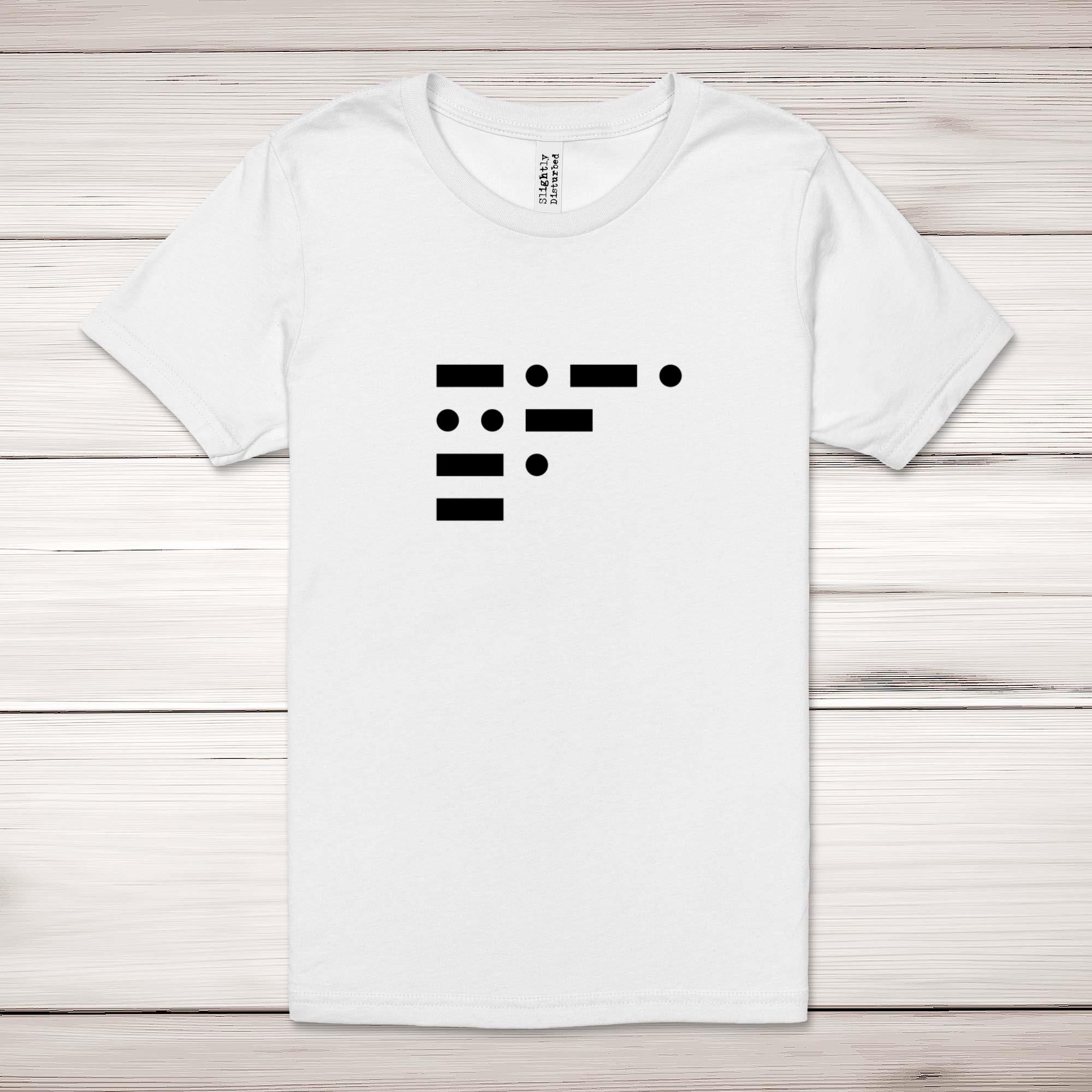 Morse Code Cunt - Rude Adult T-Shirts - Slightly Disturbed - Image 2 of 10