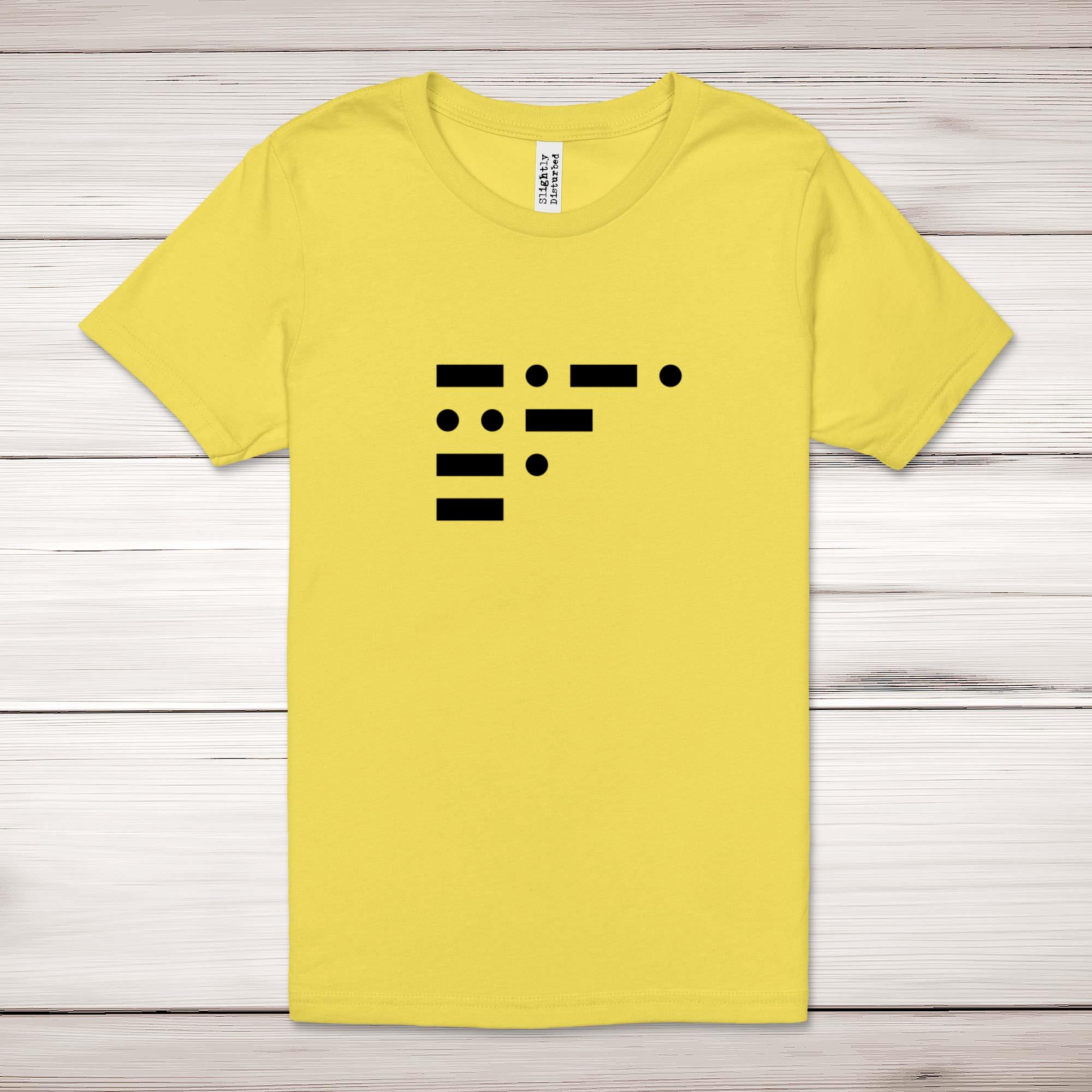 Morse Code Cunt - Rude Adult T-Shirts - Slightly Disturbed - Image 8 of 10