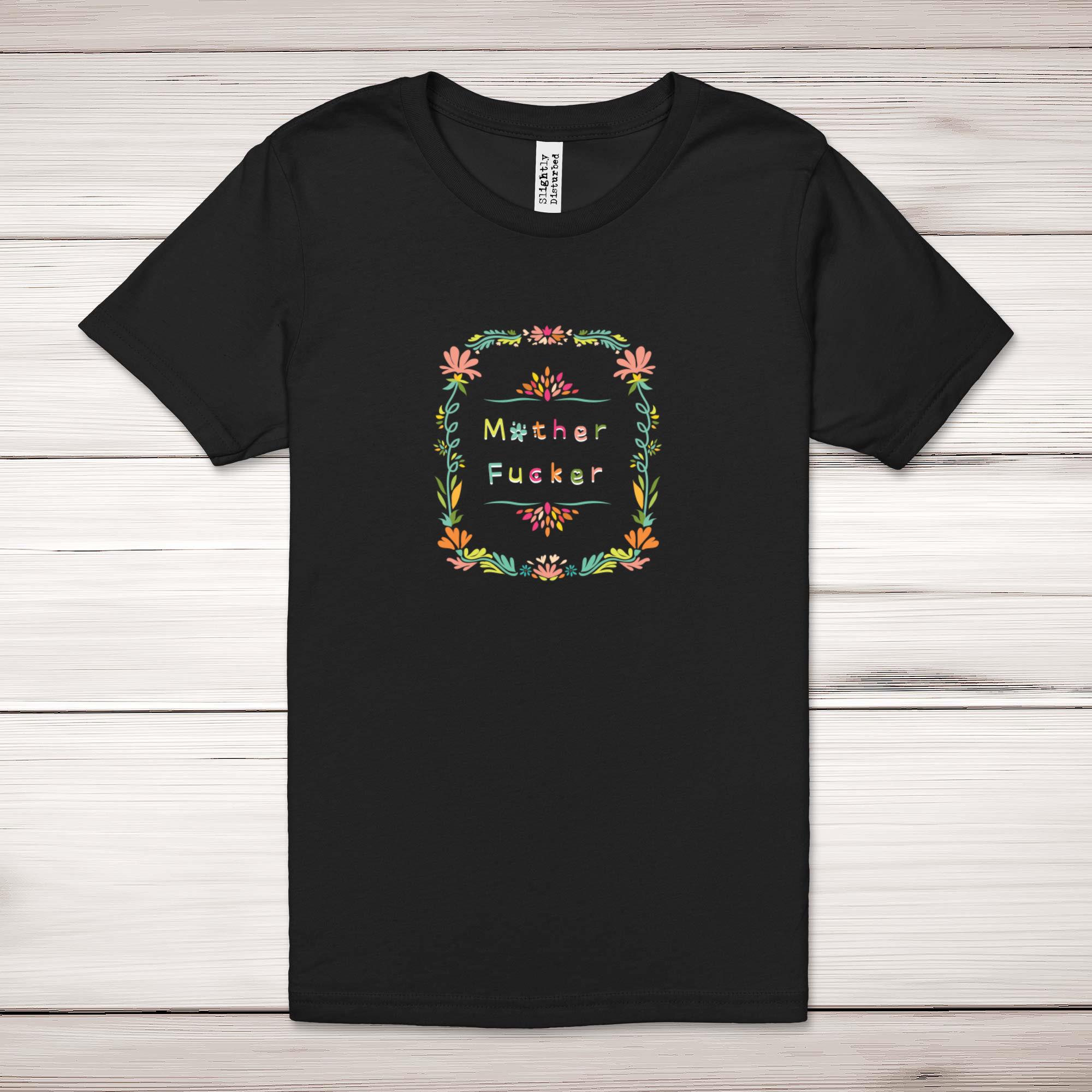 Floral Motherf*cker Adult T-Shirt - Picture 11 of 13