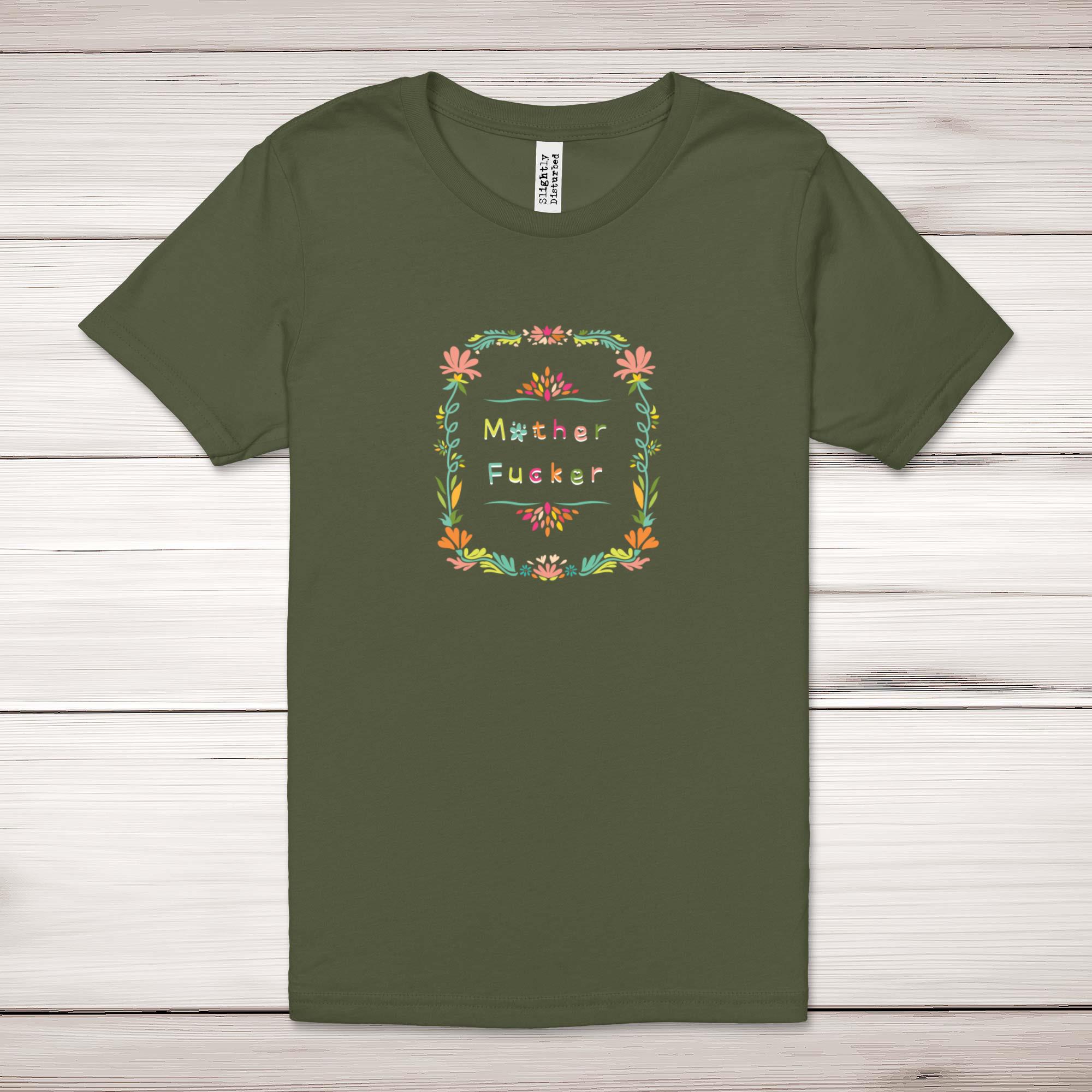 Floral Motherf*cker Adult T-Shirt - Picture 8 of 13