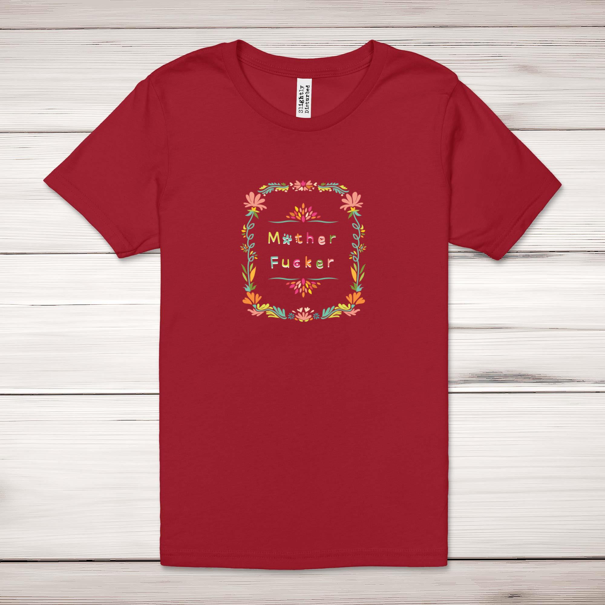 Floral Motherf*cker Adult T-Shirt - Picture 7 of 13