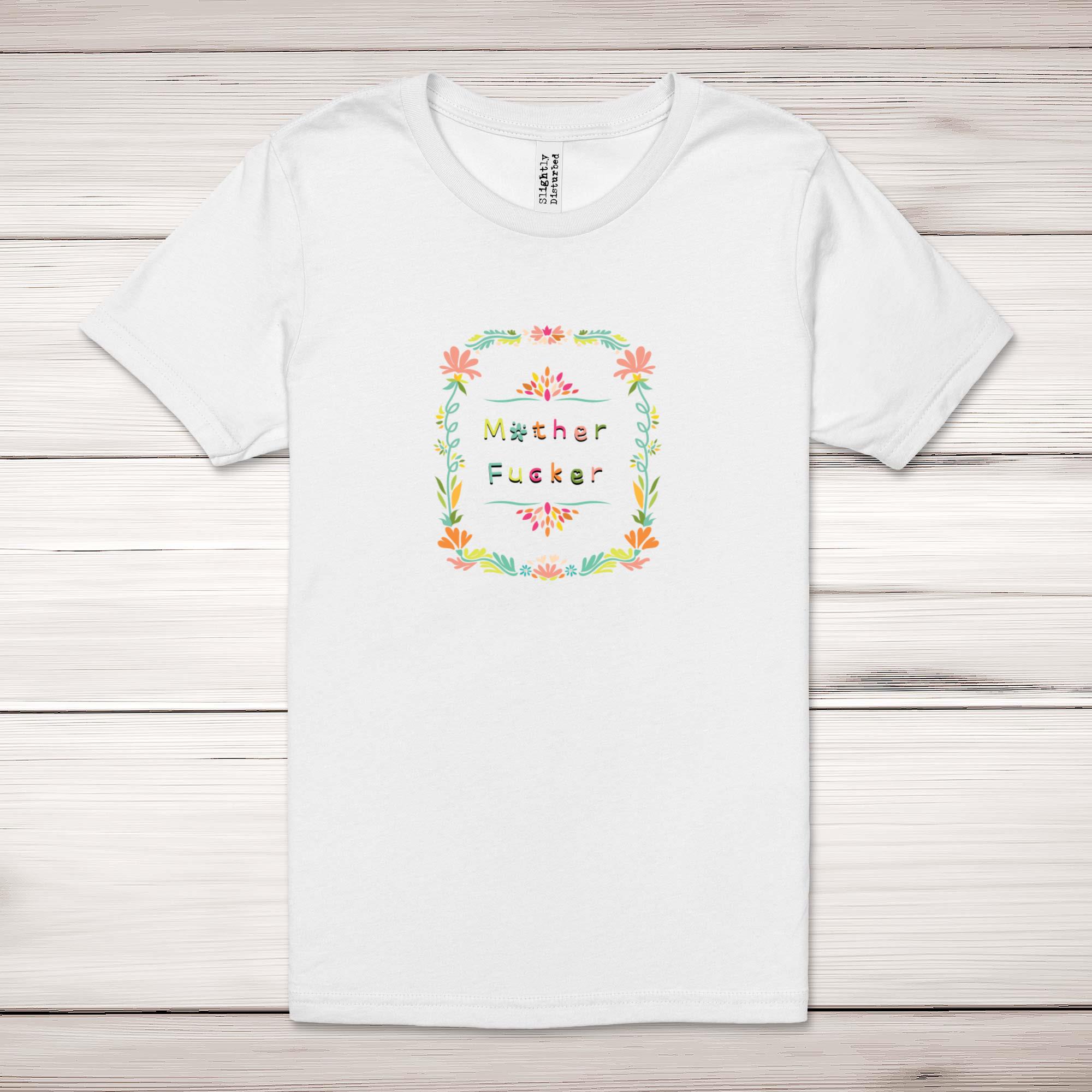 Floral Motherf*cker Adult T-Shirt - Picture 9 of 13