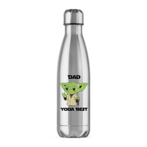Dad Yoda Best - Geeky Water Bottles - Slightly Disturbed - Image 1 of 2