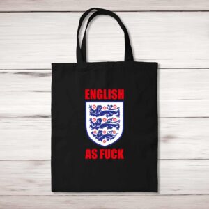 English As Fuck Three Lions - Rude Tote Bags - Slightly Disturbed