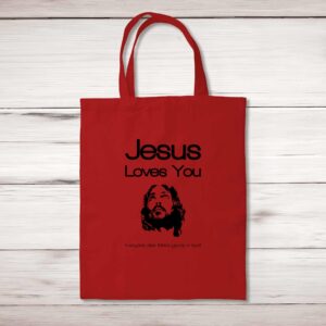 Jesus Loves You...Swearing - Rude Tote Bags - Slightly Disturbed
