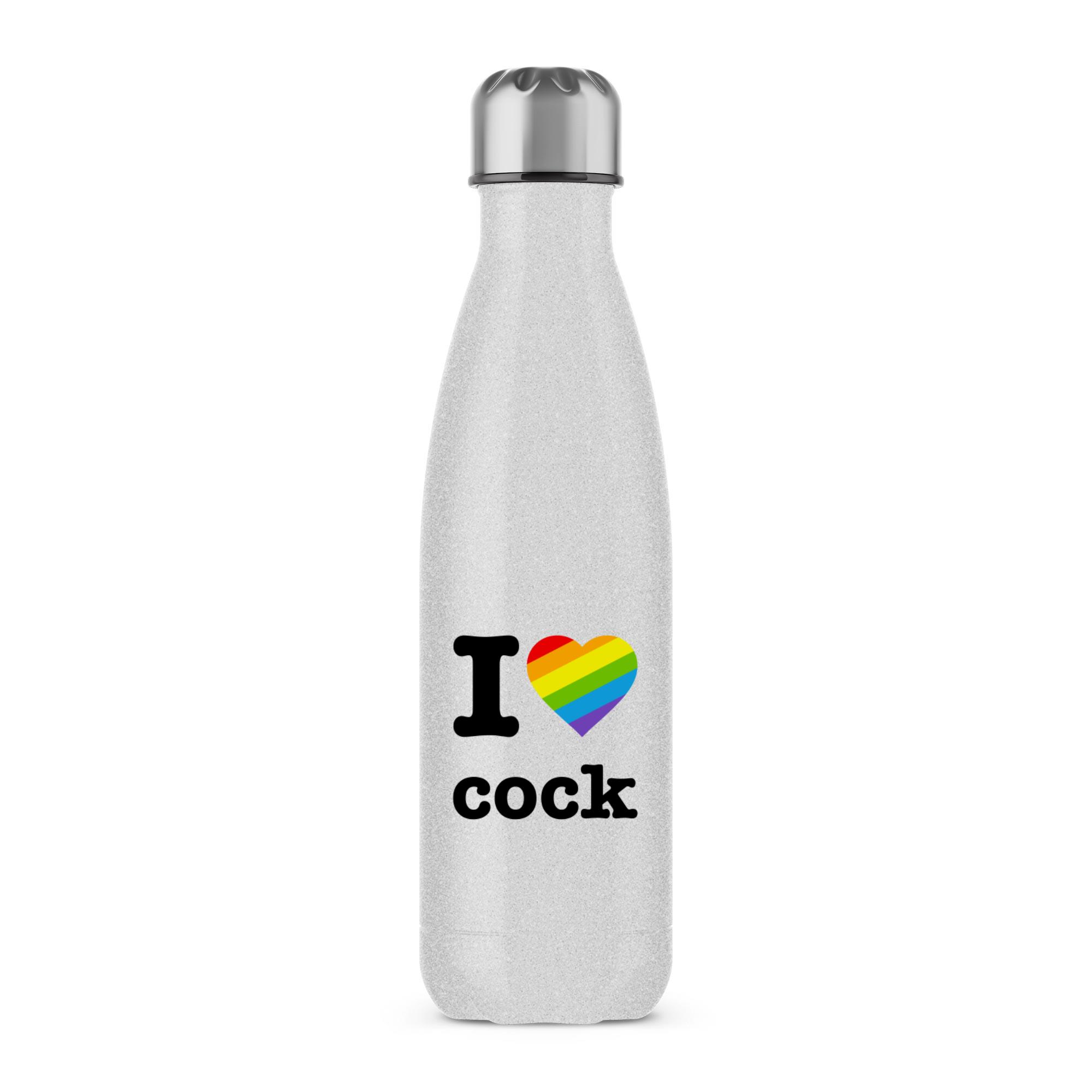I Love Cock Pride - Rude Water Bottles - Slightly Disturbed - Image 3 of 3