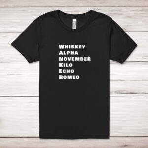 Whiskey Alpha - Rude Adult T-Shirts - Slightly Disturbed - Image 1 of 12
